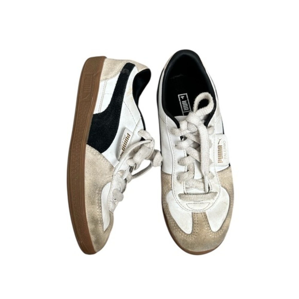 Puma Palermo’s Beige and Black Sneakers